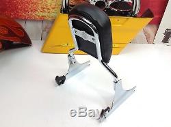 06-17 OEM Genuine Harley Softail Fat Boy Detachable Sissy Bar Backrest Chrome