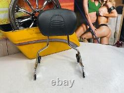 09-23 OEM Harley Touring Detachable Tall Sissy Bar Passenger Backrest Pad