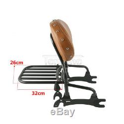 12 Backrest Sissy Bar Luggage Rack For Indian Chief Classic 14-18 Dark Horse 16