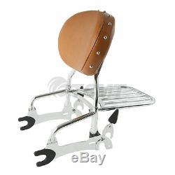 12 Backrest Sissy Bar + Luggage Rack For Indian Chief Classic Vintage 14-18 17