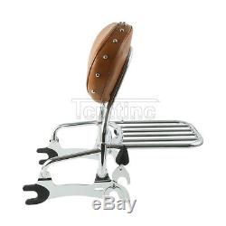 12'' Backrest Sissy Bar Luggage Rack For Indian Chief Classic Vintage Dark Horse