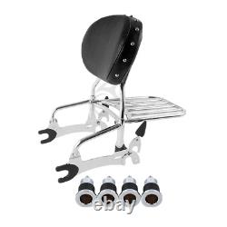12 Backrest Sissy Bar &Quick Release Spools Fit For Indian Chieftain Dark Horse