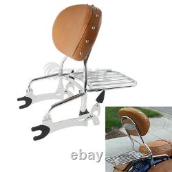 12 Backrest Sissy Bar Rack & Mounting Spools Fit For Indian Chieftain 14-20 15