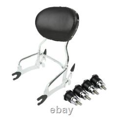 12 Sissy Bar Pad & Quick Release Spools For Indian Chieftain Dark Horse Limited