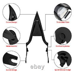 16'' Detachable Rear Passenger Backrest Sissy Bar with diamond pad Fit For Touring