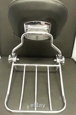 2014 New Detachable Backrest Sissy bar and Rack for HD touring 2009 up