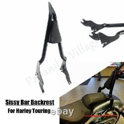 22'' Backrest Sissy Bar For Harley Touring 09-21 Road Street Glide CVO FLHTKSE