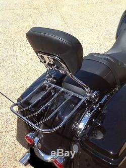 4point docking kit Harley Davidson Touring Detachable Backrest Sissy bar 09-13