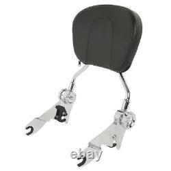 Adjustable Detachable Backrest Sissy Bar Fit For Harley Touring Street Glide 09+
