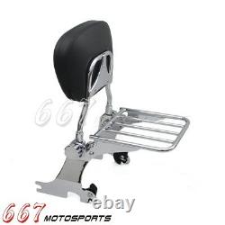 Adjustable Sissy Bar Passenger Backrest For Harley-Davidson Sportster XL883 1200