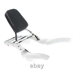 Backrest Sissy Bar+ Luggage Rack Fit Yamaha V Star DS 400 650 Custom drag star