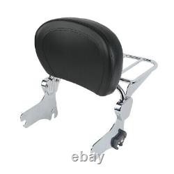Backrest Sissy Bar Luggage Rack with Docking Kit Fit For Harley Touring 1997-2008