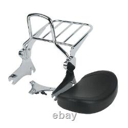 Backrest Sissy Bar Luggage Rack with Docking Kit Fit For Harley Touring 1997-2008