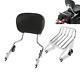Backrest Sissy Bar Two Up Luggage Rack Fit For Harley Touring 2009-2022 Chrome
