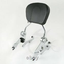 Backrest Sissy Bar with Docking Hardware Fit For Harley Touring Road King 2014-Up