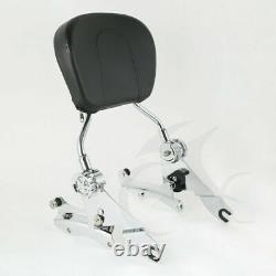 Backrest Sissy Bar with Docking Hardware Fit For Harley Touring Road King 2014-Up