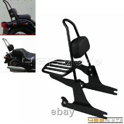 Backrest Sissy Bar with Luggage Rack For Harley 2002-2005 Dyna Low Rider FXDL