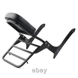 Backrest Sissy Pad & Luggage Rack For Yamaha XVS1300A V Star 1300 2007-15 Black