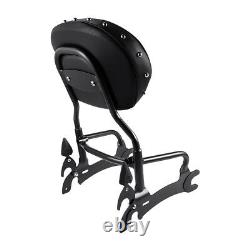 Black 12 Backrest Sissy Bar &Mount Spool Fit For Indian 2014-2020 Chieftain US