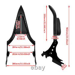 Black Detachable Rear Passenger Backrest Sissy Bar Fits For Harley Sportster XL