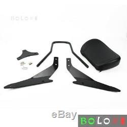 Black Detachable Sissy Bar Backrest Kit Fits Suzuki Boulevard M109R 2006-2019