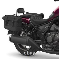 Black Passenger Sissy Bar Backrest Pad Fit For Honda Rebel CMX1100 2021-2022 21