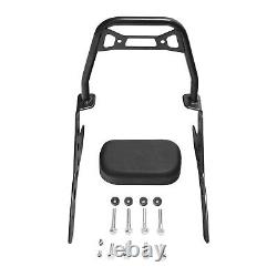 Black Passenger Sissy Bar Backrest Pad Fit For Honda Rebel CMX1100 2021-2022 21
