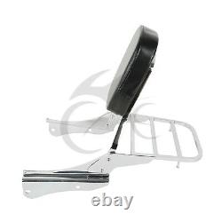 Chrome Backrest Sissy Bar + Luggage Rack For Honda Shadow Spirit VT750DC 01-08