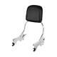 Chrome/Black Standard Sissy Bar Upright Backrest Fit For Harley Softail 18-2022