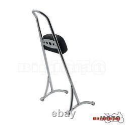 Chrome Detachable Passenger Backrest Sissy Bar For Harley Sportster XL 1996-2013