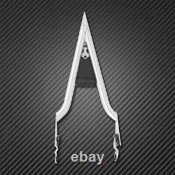 Chrome Detachable Rear Passenger Backrest Sissy Bar Triangle Pad Fit For Touring