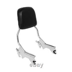 Chrome Sissy Bar Upright Backrest Fit For Harley Softail Heritage Classic 18-22