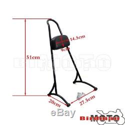 Classic Detachable Backrest Seat Sissy Bar For Harley Sportster XL883 1200 04-17