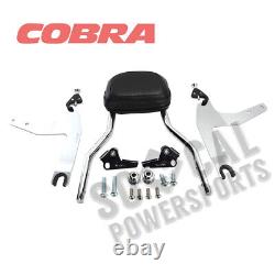 Cobra 602-2002 Detachable Sissy Bar Kits Chrome