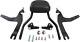Cobra Detachable Backrest Sissy Bar Kit, Black 2007-2017 FXST & FLSTF 602-2002B