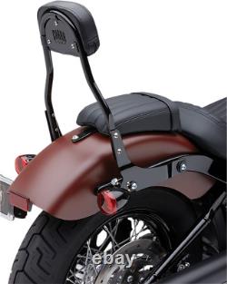 Cobra Round Detachable Sissybar Backrest with Pad Black Softail M8 2018-2020