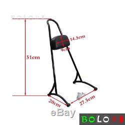 Detachable 20 Tall Sissy Bar Backrest with Pad For Harley Sportster XL 883 04-17