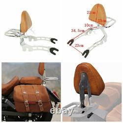 Detachable Backrest Pad Sissy Bar Fit For Indian Scout 2015-2022 Sixty Chrome