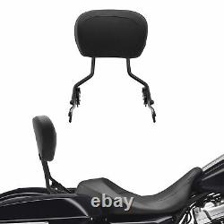 Detachable Backrest Pad Sissy Bar For Harley Touring FLHR FLHT FLHX 2009-2021