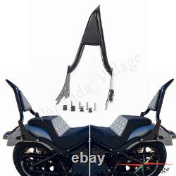 Detachable Backrest Sissy Bar 22in For Harley Sport Glide FLSB Low Rider 18-21