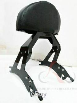 Detachable Backrest Sissy Bar 4 Victory Cross Country Road Black Tour Ball