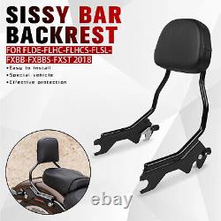Detachable Backrest Sissy Bar Compatible With Harley Softail FLDE FLHC FLHCS 18+