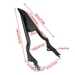 Detachable Backrest Sissy Bar Compatible with Harley Touring Street Glide 09-23