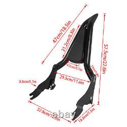 Detachable Backrest Sissy Bar Compatible with Touring Road King Street Glide 09+