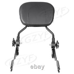 Detachable Backrest Sissy Bar Cushion Fit Touring Road King Street Electra Glide