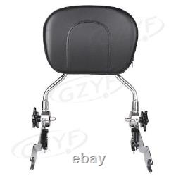 Detachable Backrest Sissy Bar Fit Harley Touring Road King Electra Street Glide