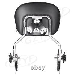 Detachable Backrest Sissy Bar Fit Harley Touring Road King Electra Street Glide