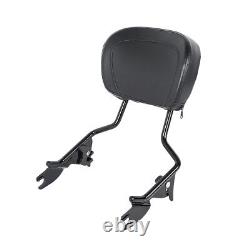 Detachable Backrest Sissy Bar & Luggage Rack Fit For Harley Touring 2009-2023 US