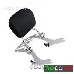 Detachable Backrest Sissy Bar&Luggage Rack For Harley Dyna Low Rider FXDL 06-UP