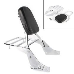 Detachable Backrest Sissy Bar Luggage Rack For Honda Shadow SABRE 1100ACE VT1100